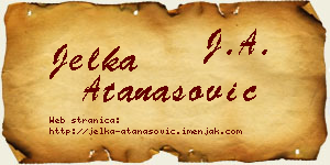 Jelka Atanasović vizit kartica